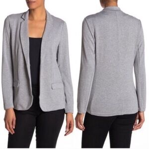 Magashoni Ponte Knit Grey Blazer Large